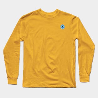 A Bea Kay Thing Called Beloved- Blue Medallion Polo Long Sleeve T-Shirt